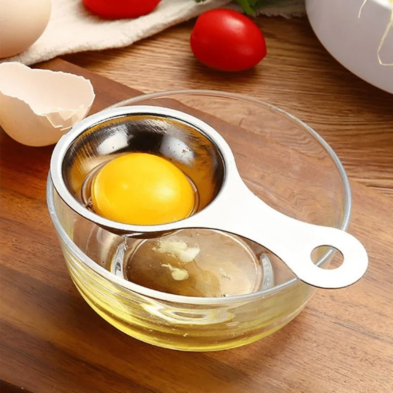 Egg Separator Tool - 1pc ステンレス鋼の卵分離器、卵黄白身分離器、卵黄分離ツール、キッチンツール