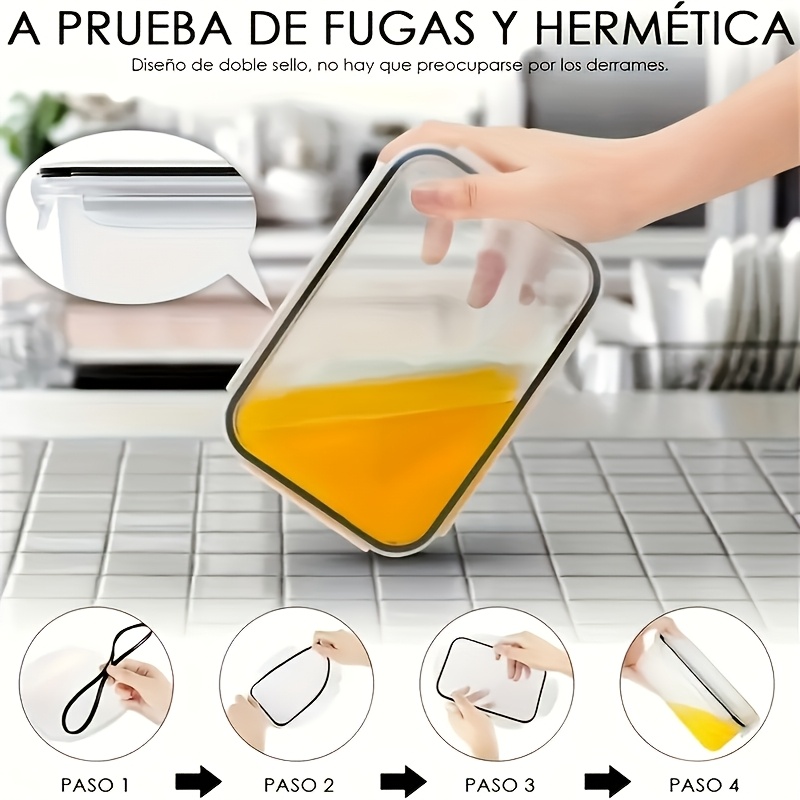 8個セットには、4つの容器と4つの蓋が含まれています。気密食 - Kitchen Gadgets Organizer のレビューと価格