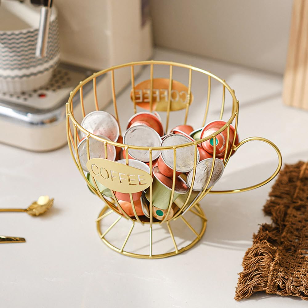 金属製コーヒーカプセルホルダー 大容量 カップ コーヒーポッ - Kitchen Gadgets Organizer のレビューと価格