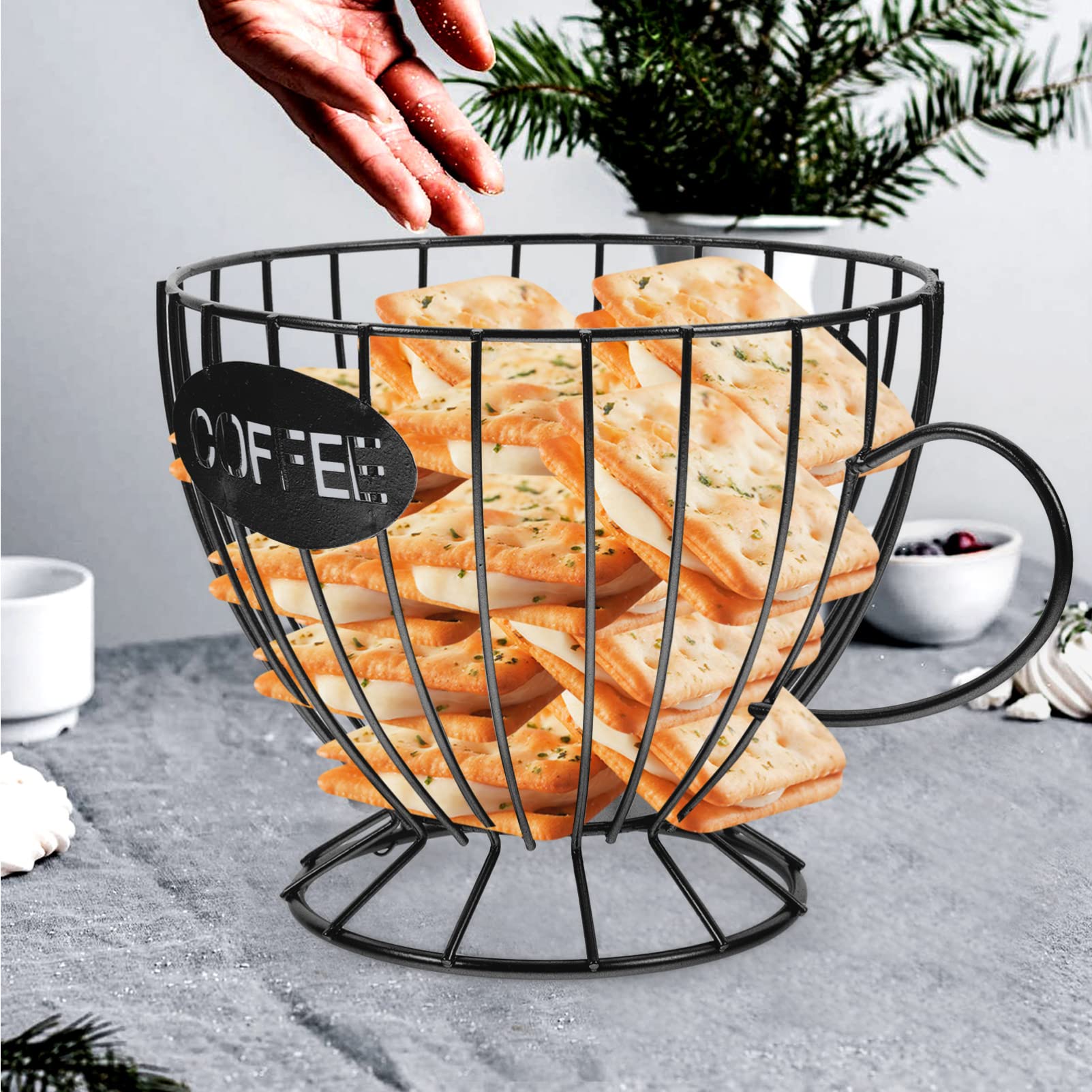 金属製コーヒーカプセルホルダー 大容量 カップ コーヒーポッ - Kitchen Gadgets Organizer のレビューと価格