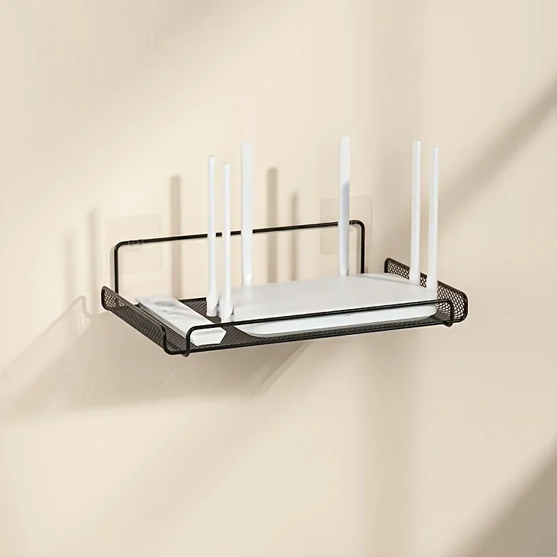 ステンレス製ルーターシェルフ 穴あけ不要 WiFi 壁掛けル - Kitchen Gadgets Organizer のレビューと価格