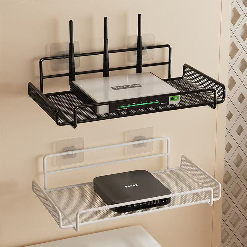 ステンレス製ルーターシェルフ 穴あけ不要 WiFi 壁掛けル - Kitchen Gadgets Organizer のレビューと価格