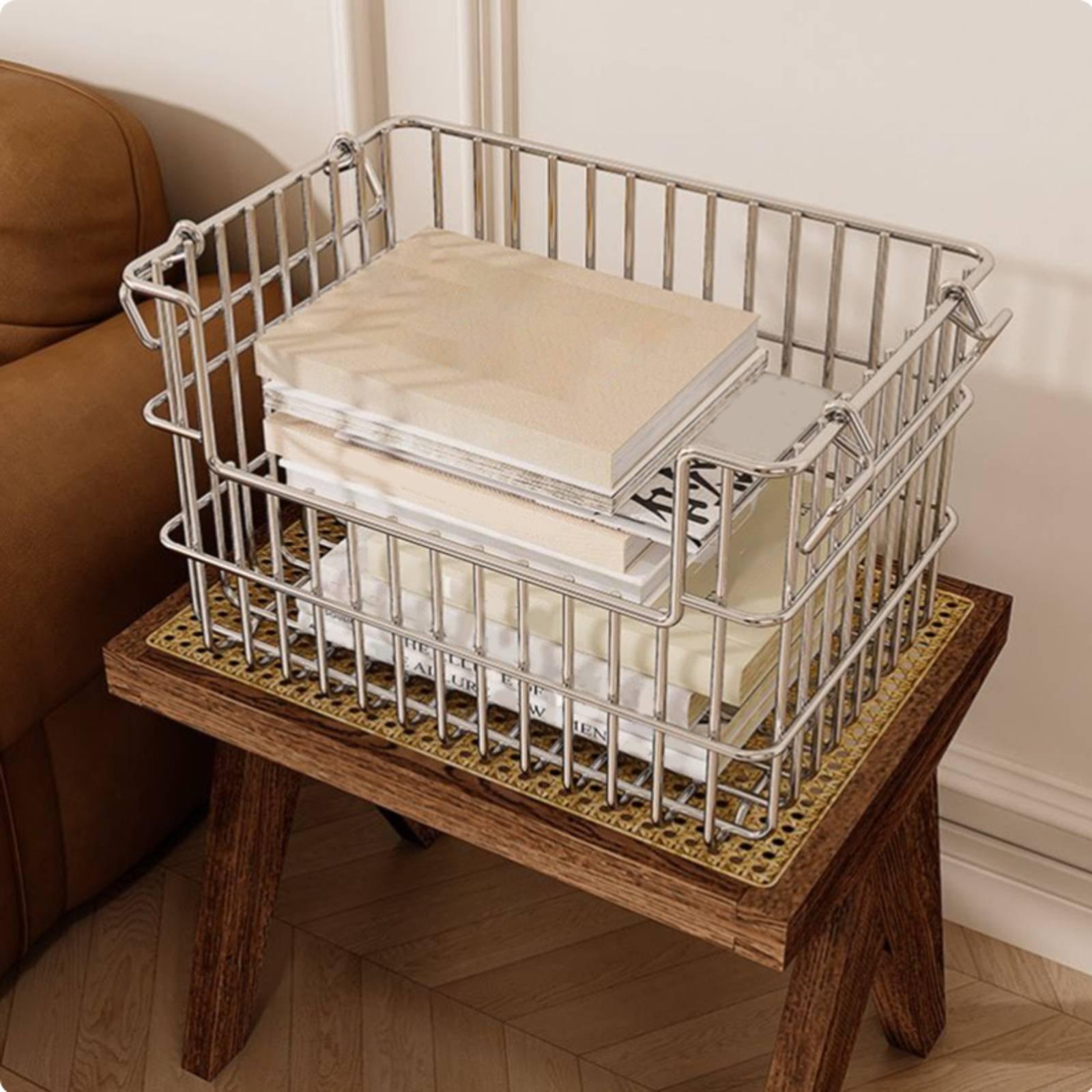 大容量ステンレス製収納バスケットオーガナイザー、キッチン棚下 - Kitchen Gadgets Organizer のレビューと価格